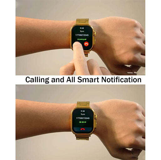 Smartwatch Ultra Gold Edition (Grand Ramadan Sale) Limited TIme Discount