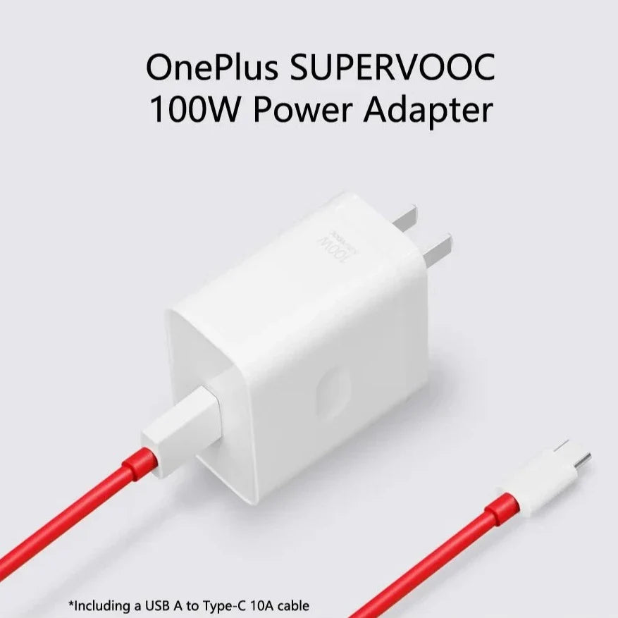 Oneplus 100W SUPERVOOC Charger with Cable 100% Original