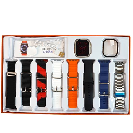 Premium smartwatch Ultra with 8 Extra straps including Watch cover (Limited time Offer Fashion week Sale)