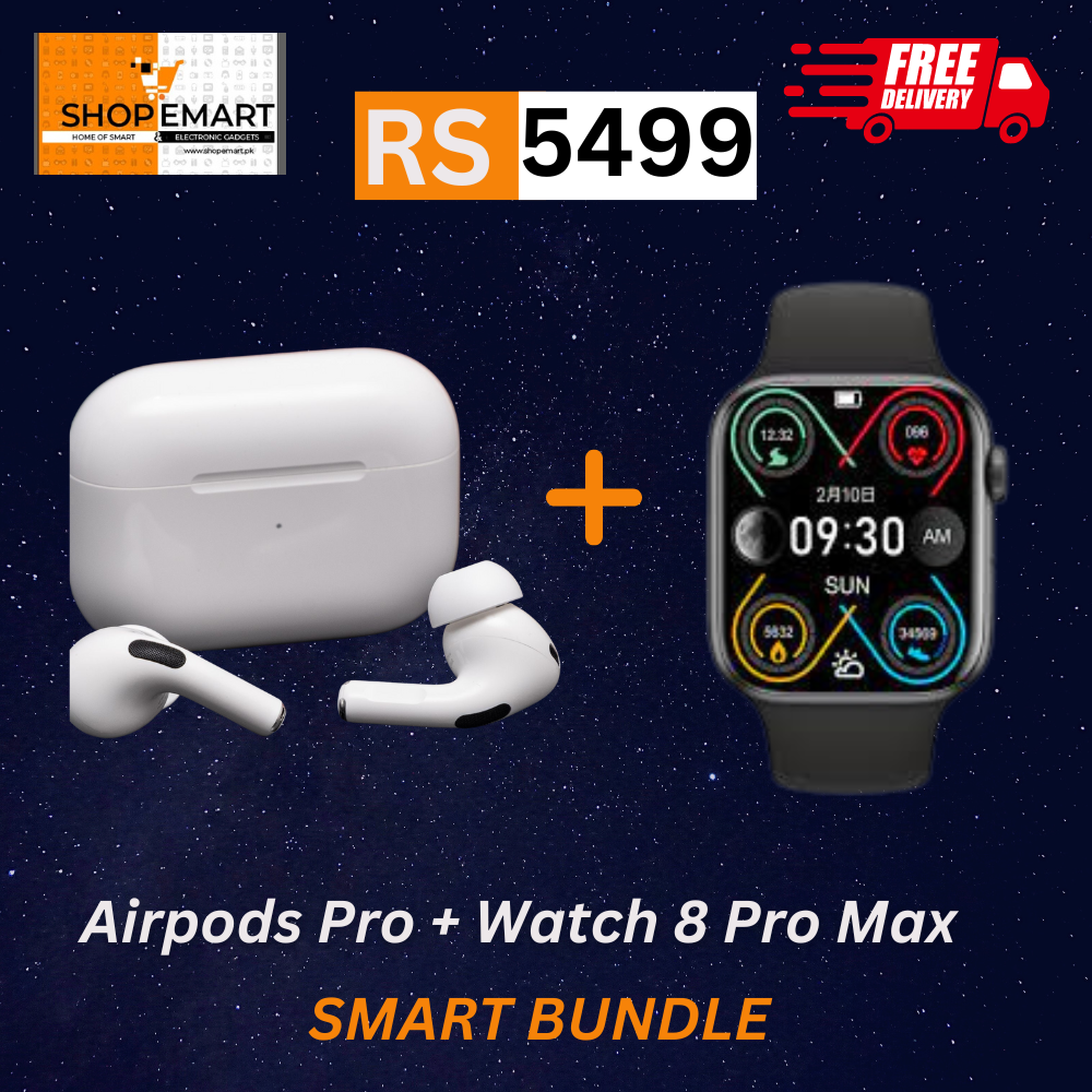 Airpods Pro + Watch 8 Smart Bundle of 2 ( Limited Time Offer)