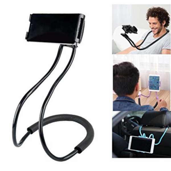 Bendable Flexible Hang Neck Phone Holder 360 Degree Rotation Mobile Stand