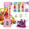 SB Rechargeable Juicer Blender 6 Blades Electric Blender Mini Portable Personal Size Juicer Cup USB Rechargeable Mixer 380ml Food Grade Water Bottle Portable Fruit Juicer Machine