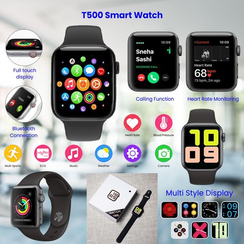 Smart Watch T500 Bluetooth Phone Smart Bracelet Color Screen Heart Rate Blood Pressure Sleep Monitoring Smart Watch/Android Watch