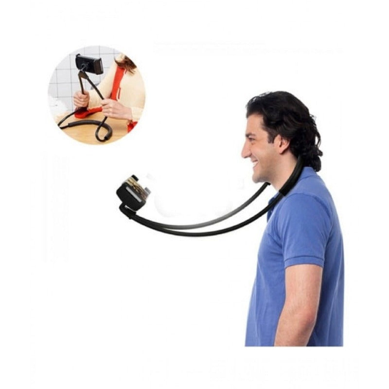 Bendable Flexible Hang Neck Phone Holder 360 Degree Rotation Mobile Stand